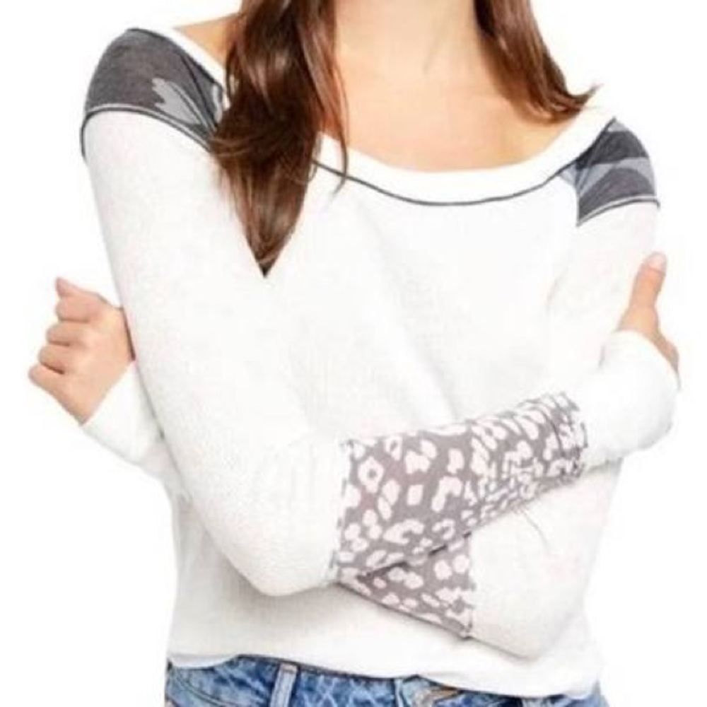 Free People Bright Side Mixed Print Thermal